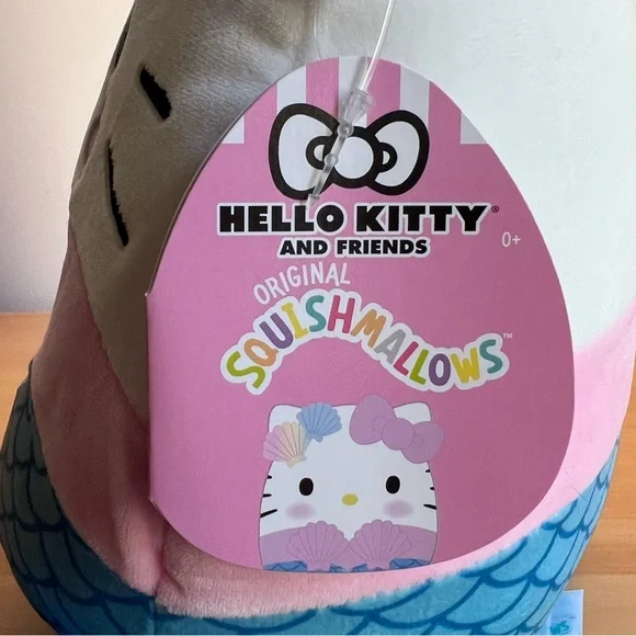 10” Hello Kitty Mermaid Seashell Squishmallows Kellytoy Sanrio NWT 2022 - Picture 8 of 13